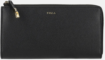 FURLA Ritsportemonnee Herfst/Winter Collectie Furla , Black , Dames - ONE Size