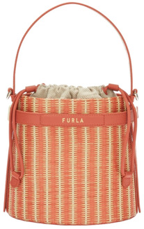 FURLA Stijlvolle Mini Bucket Bag Giove Furla , Multicolor , Dames - ONE Size