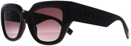 FURLA Vierkant Dames Bordeaux Bruin Kleurverloop SFU809 - maat Paars