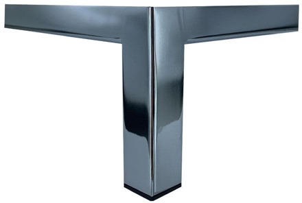 Furniture Legs Europe Chromen design hoekpoot 12,5 cm