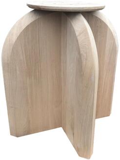 Furniture Legs Europe Eiken houten tafel onderstel 72 cm bij 72 cm en hoogte 74 cm Houtskleur