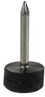 Furniture Legs Europe Glijder zwart rond Ø 1 cm en hoogte 0,6 cm van kunststof - 20 stuks