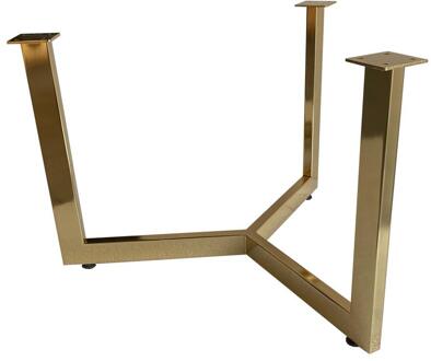 Furniture Legs Europe Goudkleurige salontafel onderstel hoogte 37 cm en diameter 59 cm (40 x 20 mm)