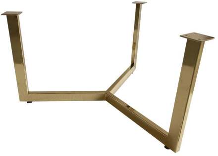 Furniture Legs Europe Goudkleurige salontafel onderstel hoogte 43 cm en diameter 73 cm (40 x 20 mm)
