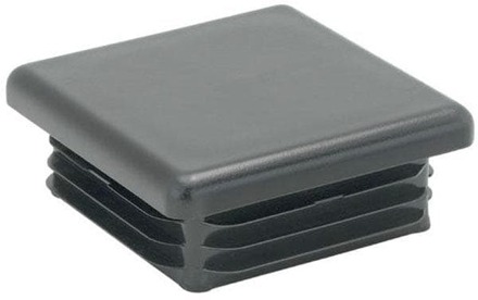 Furniture Legs Europe Inslagdop/meubeldop zwart vierkant 14 bij 14 cm en hoogte 0,7 cm van kunststof