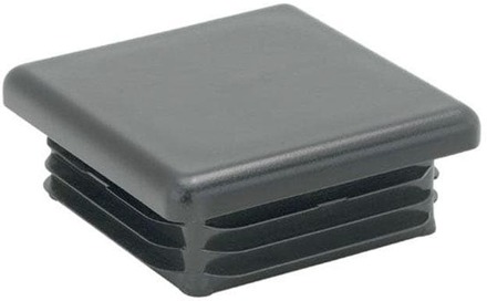 Furniture Legs Europe Inslagdop/meubeldop zwart vierkant 15 bij 15 cm en hoogte 0,7 cm van kunststof