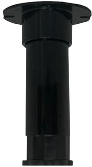 Furniture Legs Europe Kunststof verstelbare meubelpoot zwart rond ø 3 cm en hoogte 10 cm