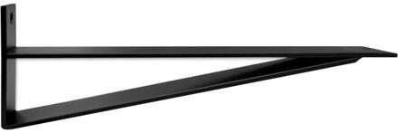 Furniture Legs Europe Massief stalen muurbeugel zwart diepte 28 cm en hoogte 15 cm