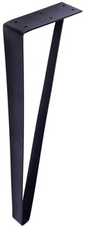 Furniture Legs Europe Massief stalen tafelpoot zwart design 15 bij 5 cm en hoogte 71 cm