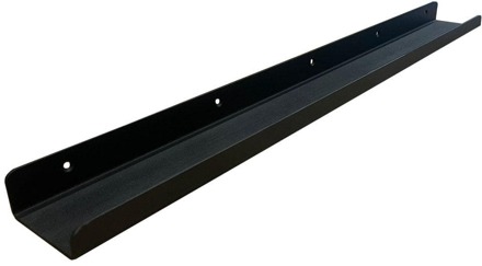 Furniture Legs Europe Massief stalen wandplank zwart rechthoek 80 bij 8,5 cm en hoogte 4 cm