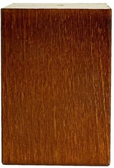 Furniture Legs Europe Meubelpoot bruin vierkant 5 bij 5 cm en hoogte 7 cm van massief hout