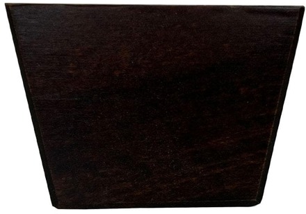 Furniture Legs Europe Meubelpoot bruin vierkant 7 bij 4,5 cm en hoogte 5 cm van massief hout