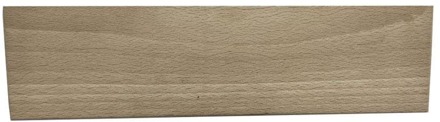 Furniture Legs Europe Meubelpoot rechthoek 23 bij 4,5 cm en hoogte 6 cm van massief hout Houtskleur