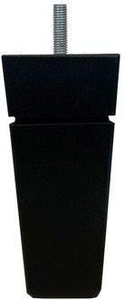 Furniture Legs Europe Meubelpoot taps 5,5 bij 5,5 cm en hoogte 12 cm van massief hout (M8) Houtskleur