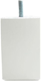 Furniture Legs Europe Meubelpoot wit vierkant 6 bij 6 cm en hoogte 10 cm van massief hout (M8)