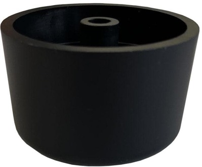 Furniture Legs Europe Meubelpoot zwart rond Ø 5 cm en hoogte 3 cm van kunststof