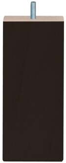 Furniture Legs Europe Meubelpoot zwart vierkant 7 bij 7 cm en hoogte 16 cm van massief hout (M8)