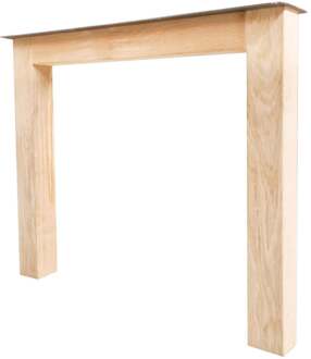 Furniture Legs Europe N-poot massief eikenhout 80 bij 8 cm en hoogte 73 cm (8 x 8 cm) Houtskleur
