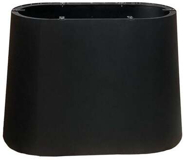 Furniture Legs Europe Ovale kegel tafelpoot van staal van 100 bij 50 cm en hoogte 72 cm Zwart