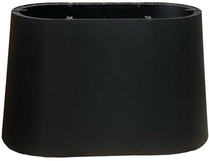 Furniture Legs Europe Ovale kegel tafelpoot van staal van 120 bij 50 cm en hoogte 72 cm Zwart