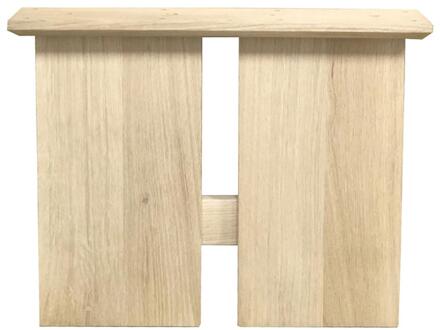 Furniture Legs Europe Set H-poten massief eiken 44,5 x 4 cm en hoogte 40 cm (20 x 4 cm) Houtskleur