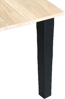 Furniture Legs Europe Set stalen tapse tafelpoot zwart vierkant 5 bij 5 cm en hoogte 72 cm (5 x 5 cm) - 4 stuks