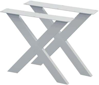 Furniture Legs Europe Set witte X tafelpoten 72 cm (koker 10 x 4)