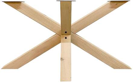 Furniture Legs Europe Spinpoot van eikenhout ongelijkzijdig matrix 140 bij 70 cm en hoogte 72 cm (10 x 10 cm) Houtskleur