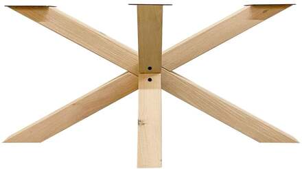 Furniture Legs Europe Spinpoot van eikenhout ongelijkzijdig matrix 180 bij 70 cm en hoogte 72 cm (10 x 10 cm) Houtskleur