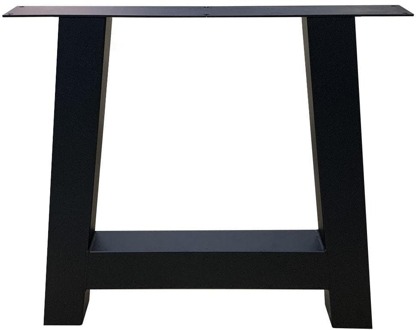 Furniture Legs Europe Stalen A tafelpoot 75 bij 8 cm en hoogte 72 cm zwart (8 x 8 cm)