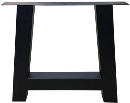 Furniture Legs Europe Stalen A tafelpoot voor buiten 75 bij 10 cm en hoogte 72 cm zwart (10 x 10 cm)