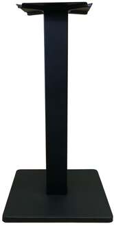Furniture Legs Europe Stalen bistro tafelpoot zwart vierkant koker 8 bij 8 cm en hoogte 71 cm