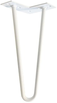 Furniture Legs Europe Stalen hairpin wit hairpin ø 1,2 cm en hoogte 30 cm