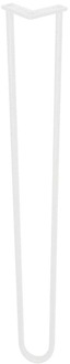 Furniture Legs Europe Stalen hairpin wit hairpin ø 1,6 cm en hoogte 105 cm