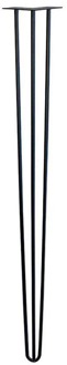 Furniture Legs Europe Stalen hairpin zwart hairpin ø 1,2 cm en hoogte 110 cm