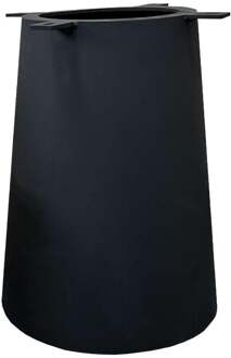 Furniture Legs Europe Stalen kegel salononderstel zwart conisch 30 bij 30 cm en hoogte 43 cm