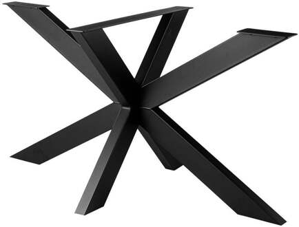 Furniture Legs Europe Stalen matrix zwart spinpoot 160 bij 80 cm en hoogte 73 cm (10 x 5 cm)