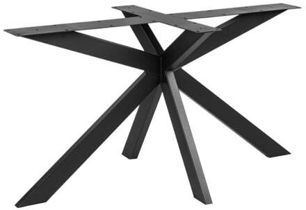 Furniture Legs Europe Stalen matrix zwart spinpoot 180 bij 80 cm en hoogte 73 cm (8 x 4 cm)