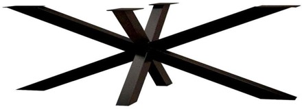 Furniture Legs Europe Stalen matrix zwart spinpoot 240 bij 73 cm en hoogte 72 cm (6 x 6 cm)