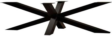 Furniture Legs Europe Stalen matrix zwart spinpoot 280 bij 60 cm en hoogte 69 cm (10 x 10 cm)
