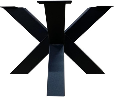 Furniture Legs Europe Stalen matrix zwart spinpoot 50 bij 50 cm en hoogte 40 cm (8 x 8 cm)