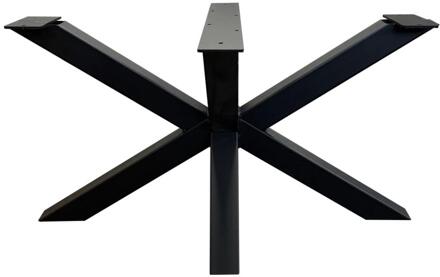 Furniture Legs Europe Stalen matrix zwart spinpoot 72 bij 54 cm en hoogte 37 cm (5 x 5 cm)