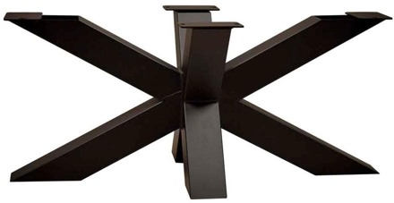 Furniture Legs Europe Stalen matrix zwart spinpoot 90 bij 60 cm en hoogte 40 cm (6 x 6 cm)