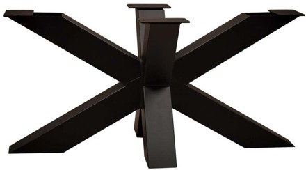 Furniture Legs Europe Stalen matrix zwart spinpoot 90 bij 60 cm en hoogte 40 cm (8 x 8 cm)