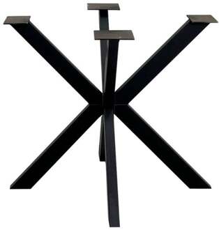 Furniture Legs Europe Stalen matrix zwart spinpoot 90 bij 90 cm en hoogte 74 cm (10 x 3 cm)