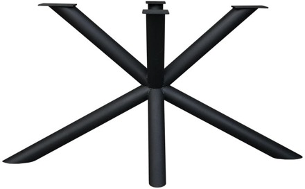 Furniture Legs Europe Stalen matrix zwart spinpoot lengte 150 cm bij 74 cm, hoogte 73 cm en buis ø 7,6 cm