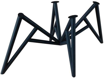 Furniture Legs Europe Stalen matrix zwart spinpoot lengte 160 cm bij 77 cm, hoogte 72,5 cm en buis ø 4,2 cm