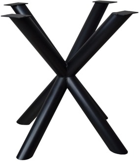 Furniture Legs Europe Stalen matrix zwart spinpoot ø 7,6 cm en hoogte 72 cm
