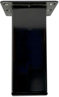 Furniture Legs Europe Stalen meubelpoot black chrome rechthoek 5 bij 5 cm en hoogte 13 cm (5 x 5 cm)