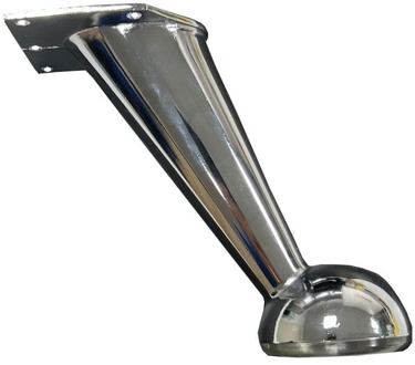 Furniture Legs Europe Stalen meubelpoot chroom conisch 5 bij 14 cm en hoogte 12,5 cm